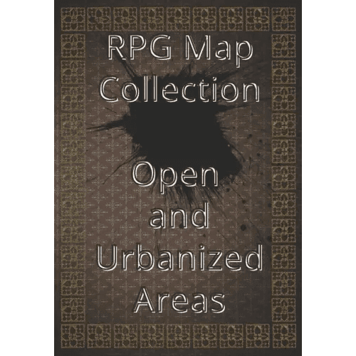 RPG Map Collection Open and Urbanized Areas: Collection of Maps for Role-Playing Games. For gamers and game masters - Paperback - 