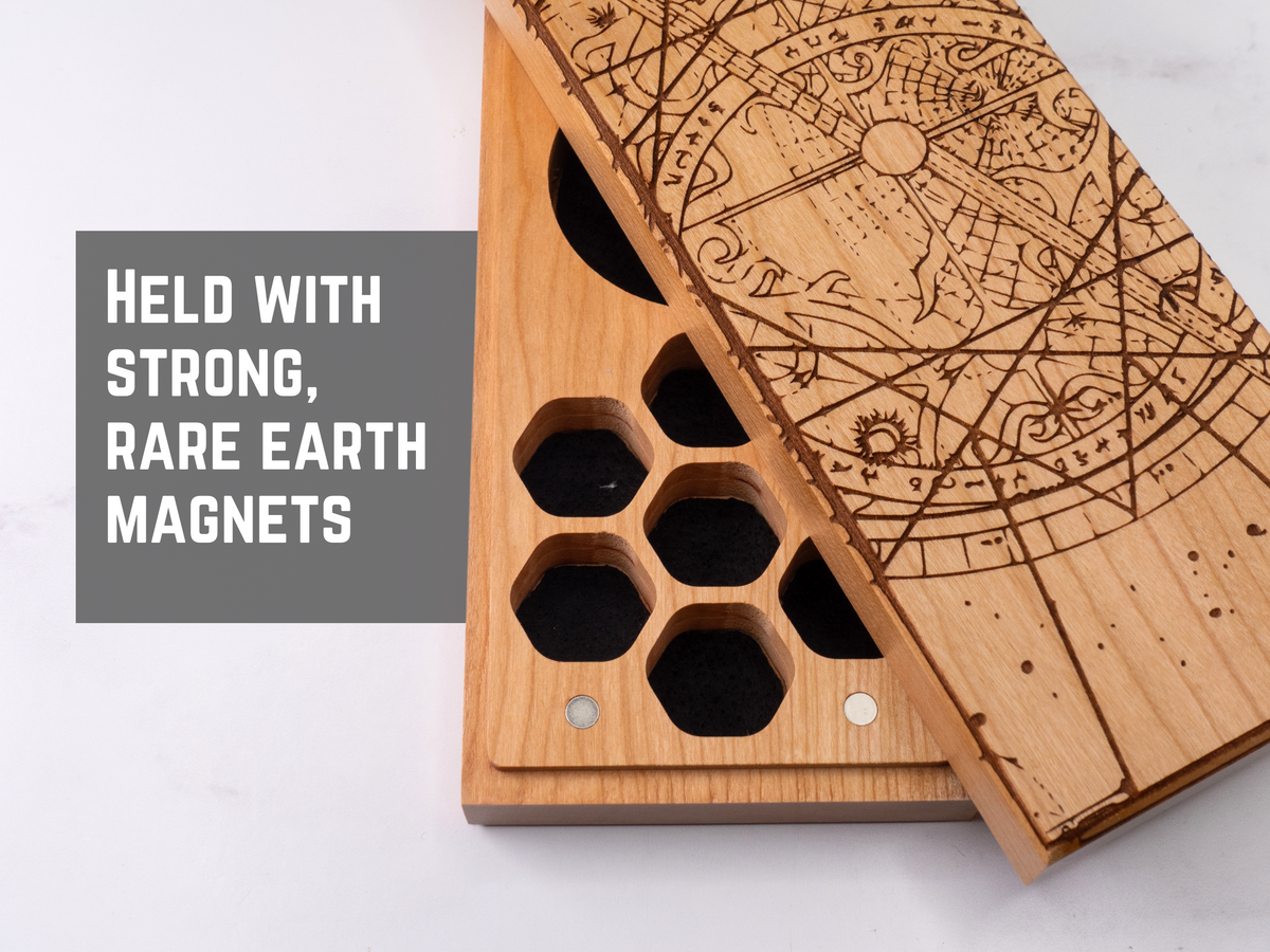 Astrolabe | Engraved Dual Hex Dice Vault