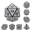Magic Flame - White RPG Dice Set - 