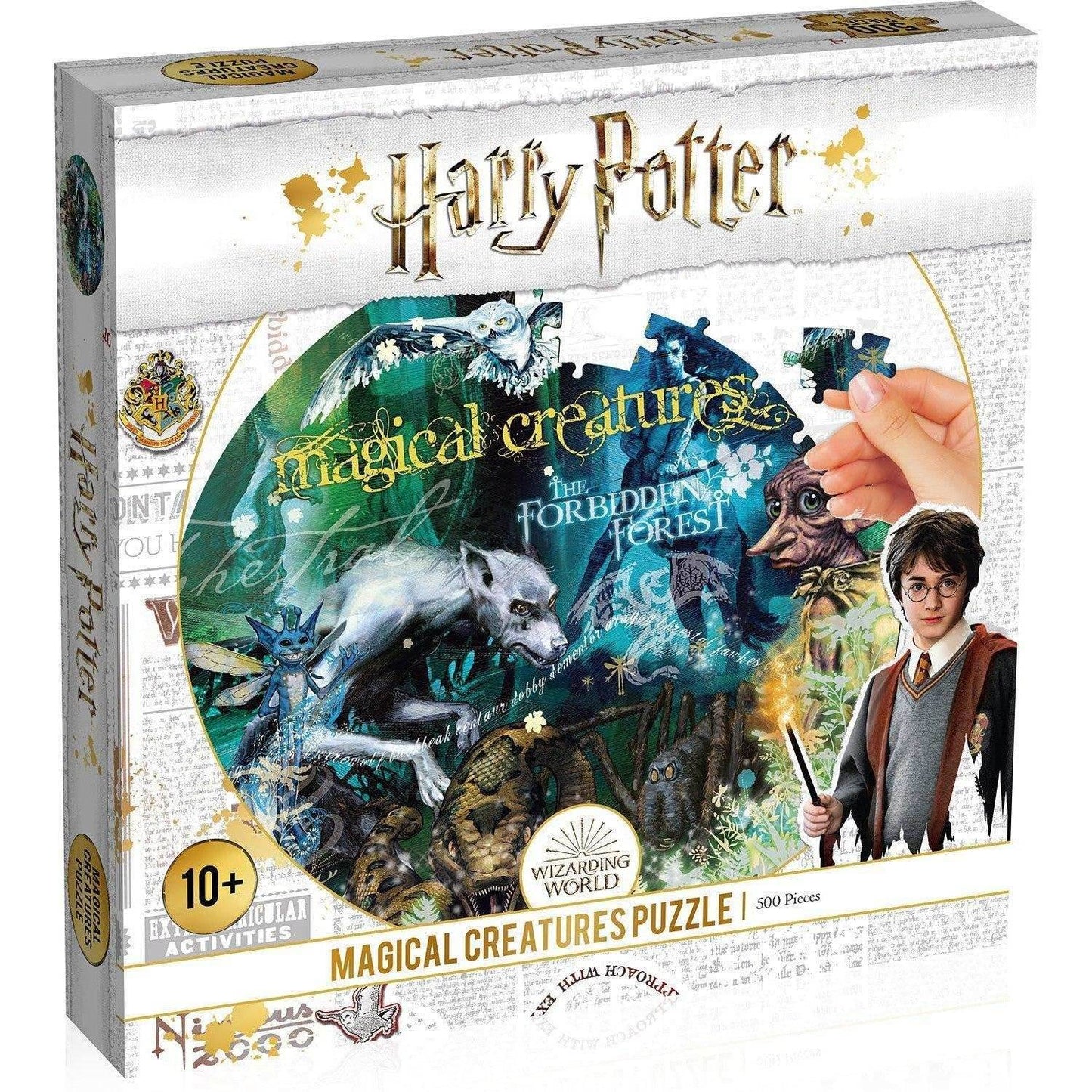 Magical Creatures Harry Potter 500 Piece Round Jigsaw Puzzle Top Trumps - 