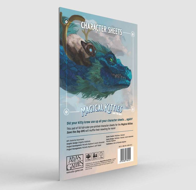Character Sheets Pad (Magical Kitties 2E) - 