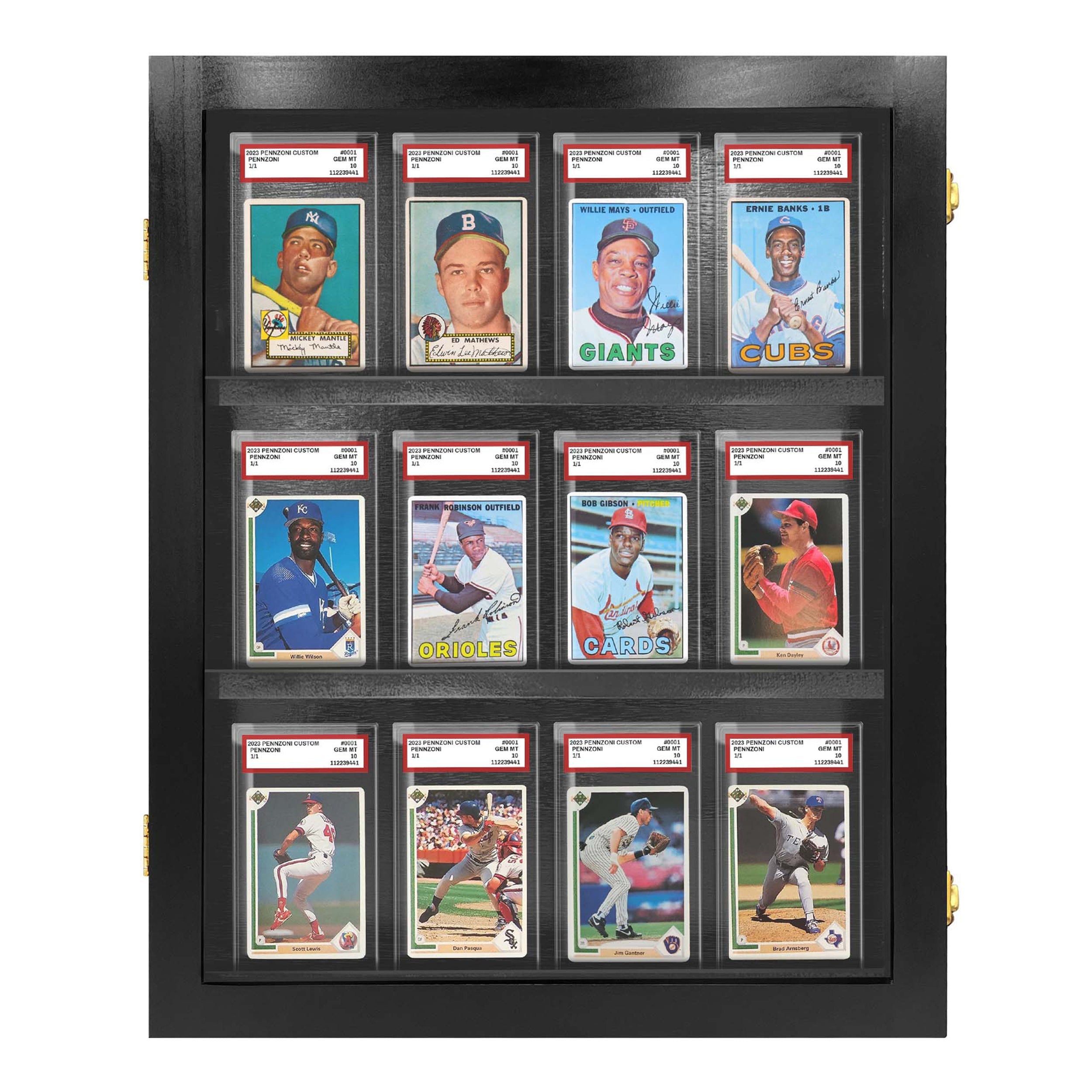 12 Graded PSA- Cards Display
