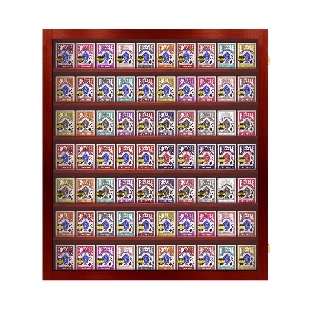Playing Card Deck Display Case - Holds 70 Decks