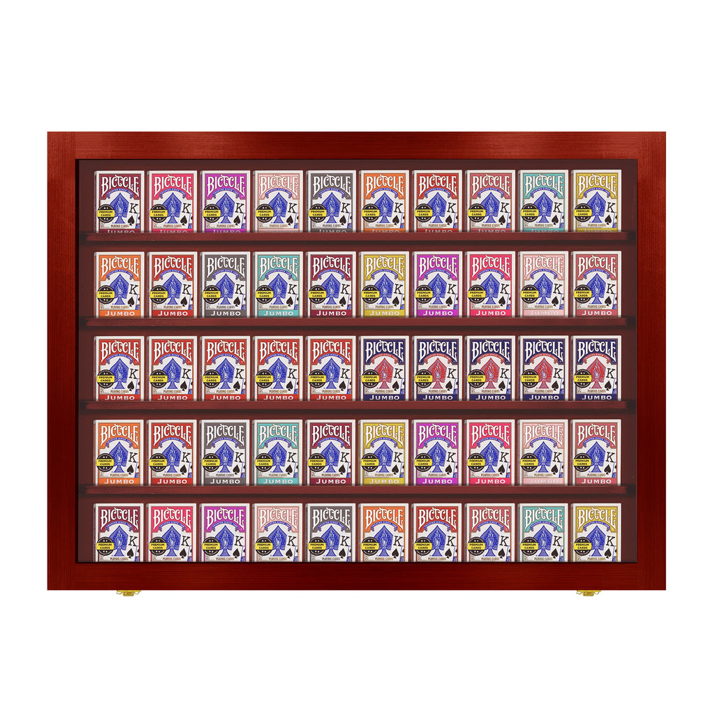 Playing Card Deck Display Case - Holds 50 Decks