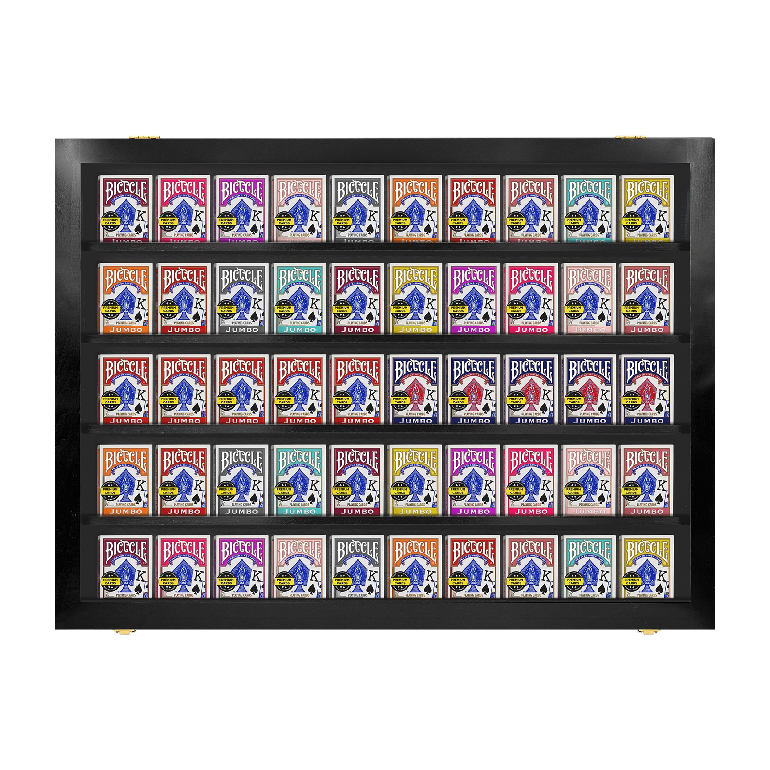Playing Card Deck Display Case - Holds 50 Decks