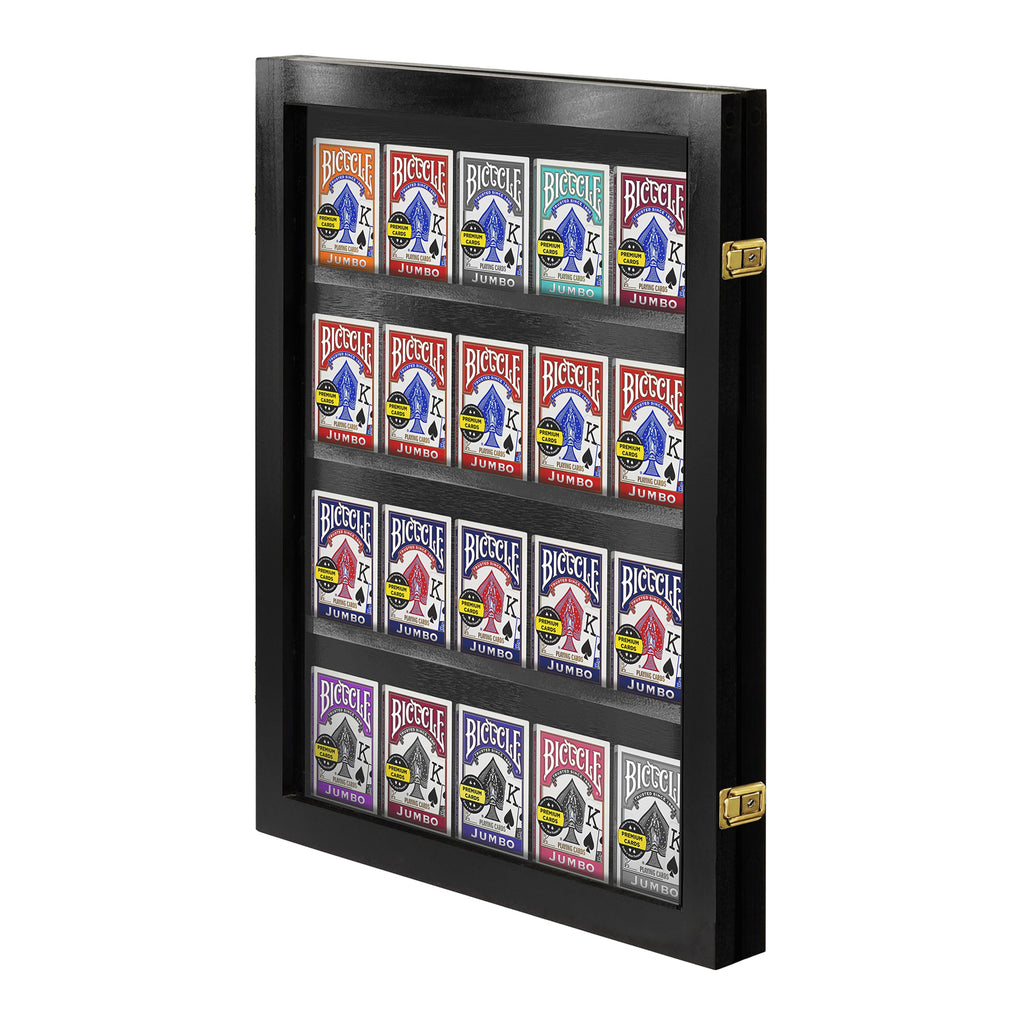 Playing Card Deck Display Case - Holds 20 Decks