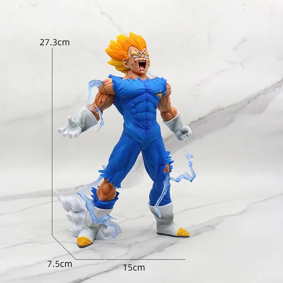 Majin Vegeta Anime Figure, Dragon Ball Z Super Saiyan Figurine 27cm