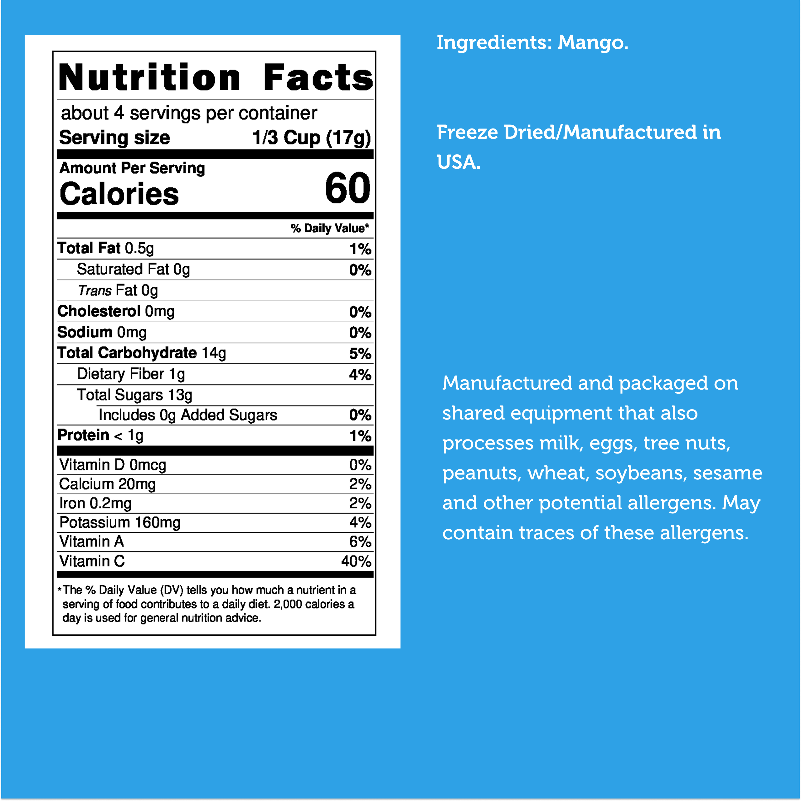 Freeze Dried Mango