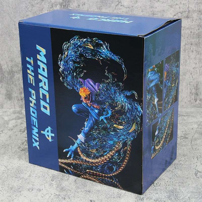 Marco the Phoenix Anime Figurine, One Piece Figures Action Toys Flying Marco PVC 33 cm