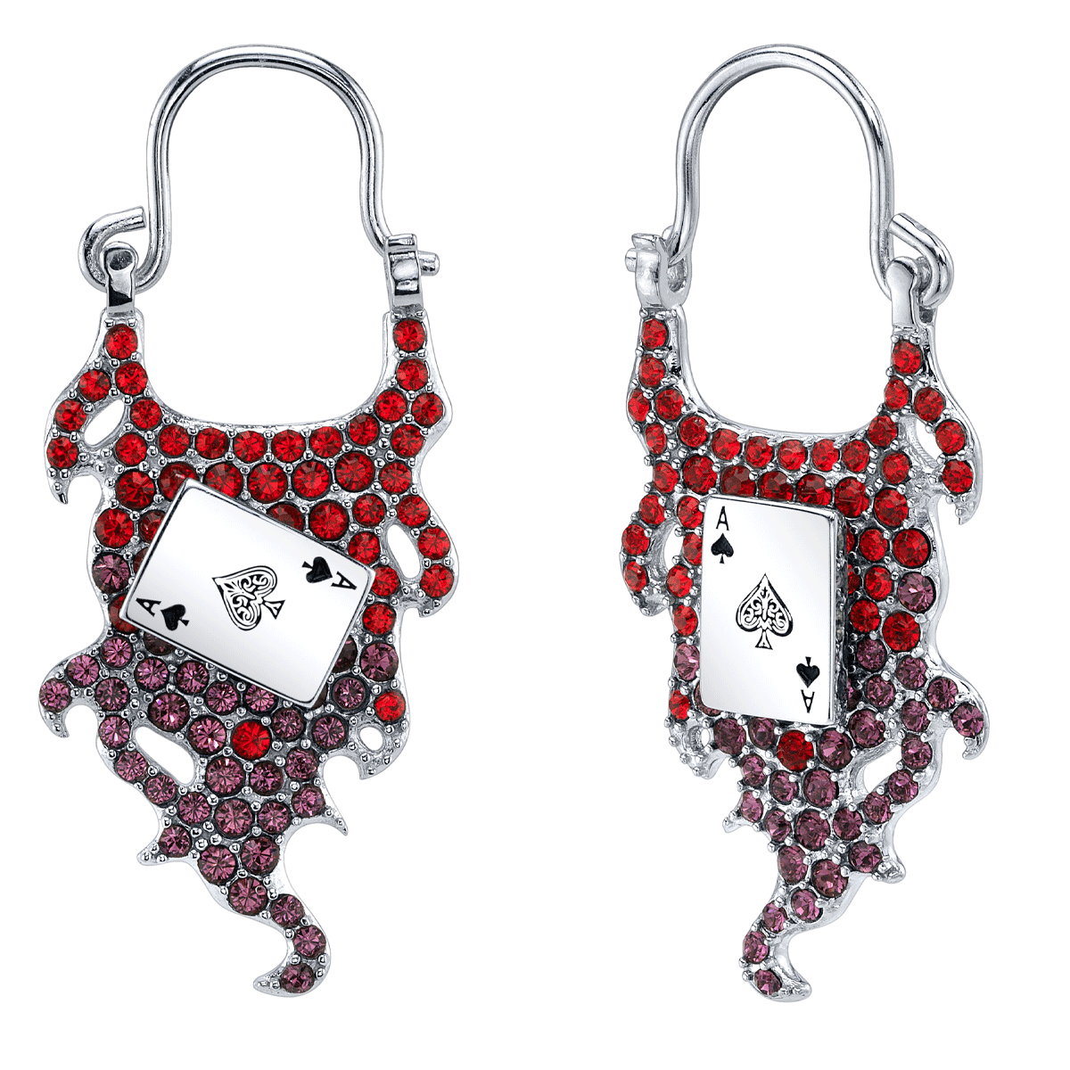 Marvel X RockLove X-MEN Gambit Spinning Card Earrings - 