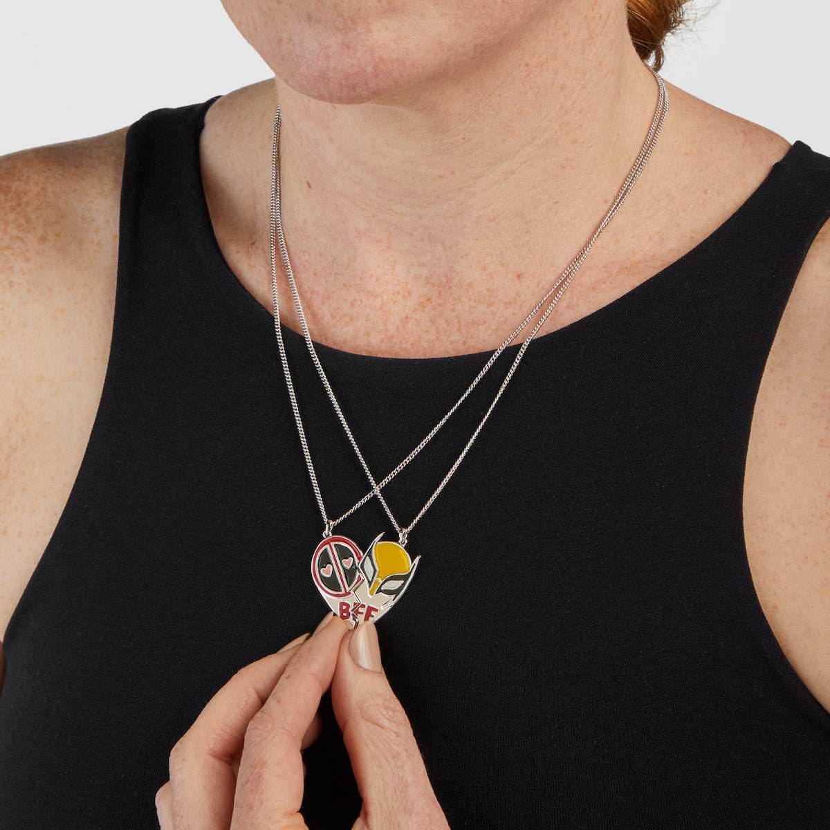 Marvel X RockLove MARVEL STUDIOS DEADPOOL AND WOLVERINE Best Bubs Necklace Set - 