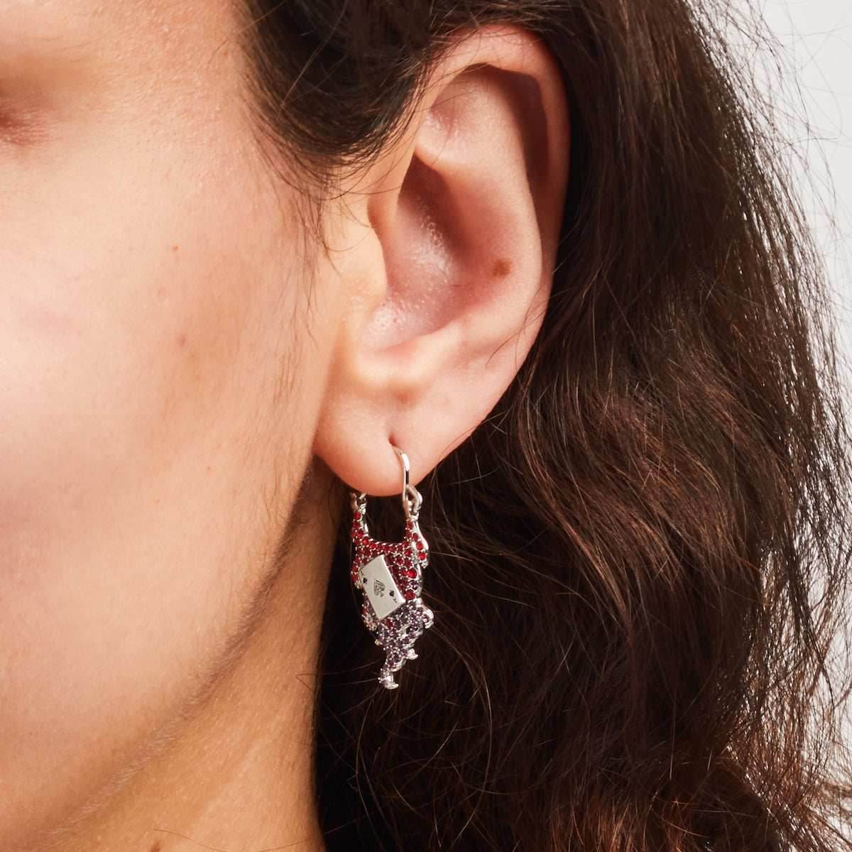 Marvel X RockLove X-MEN Gambit Spinning Card Earrings - 