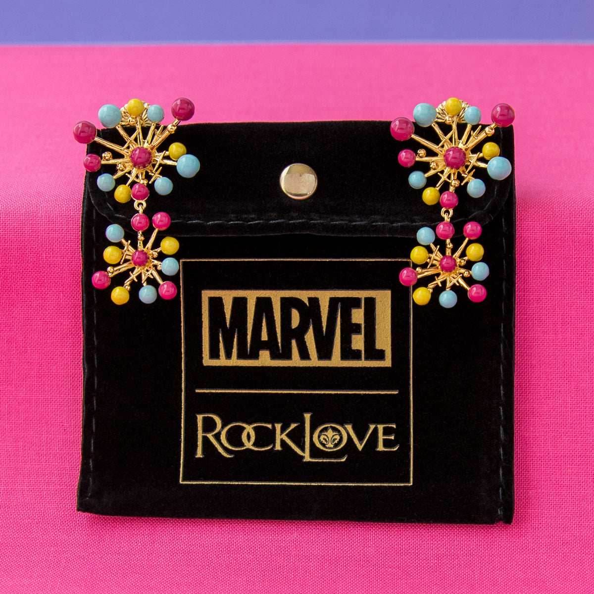 Marvel X RockLove X-MEN Jubilee Fireworks Earrings - 