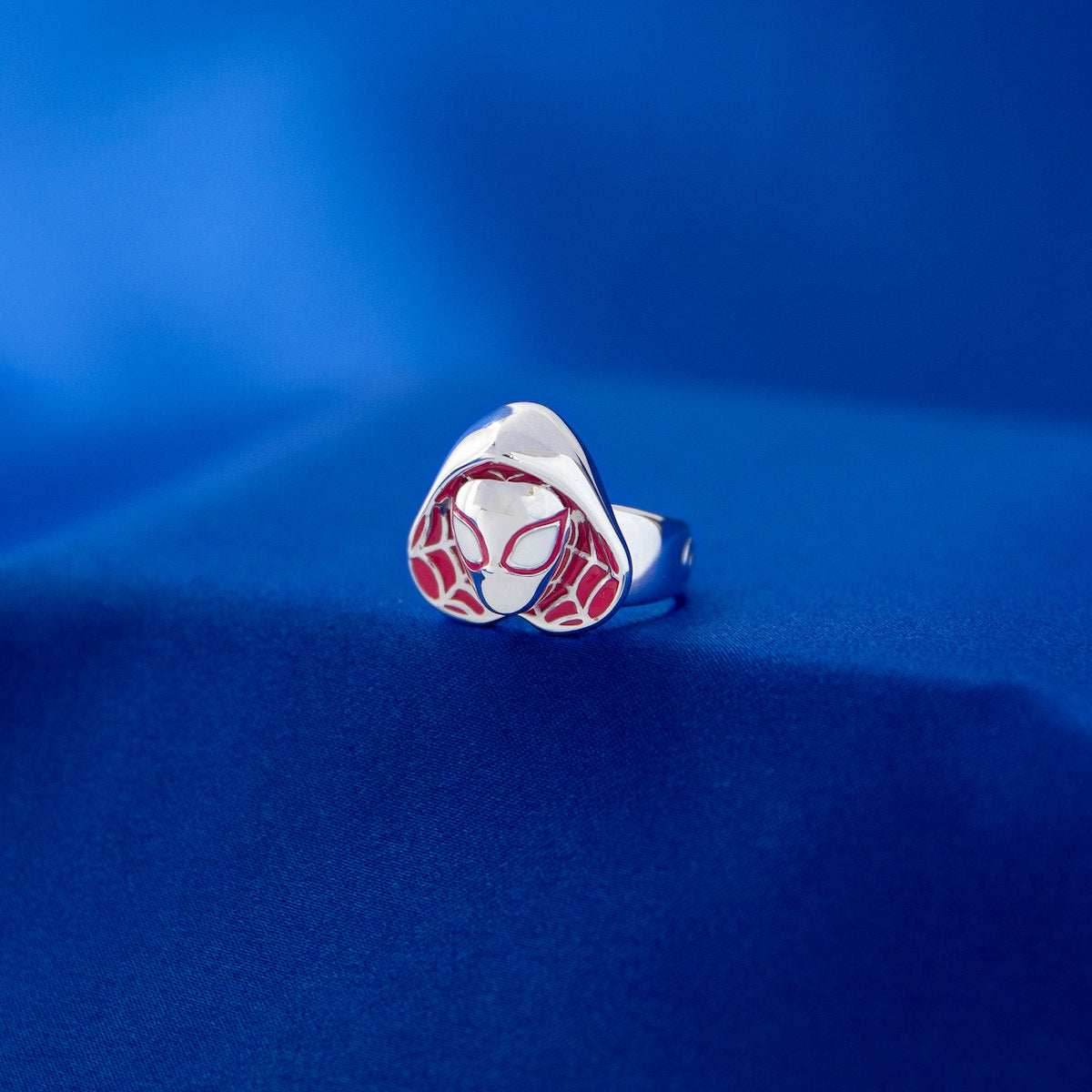 Marvel X RockLove SPIDER-MAN Ghost-Spider Mask Ring - Size 6