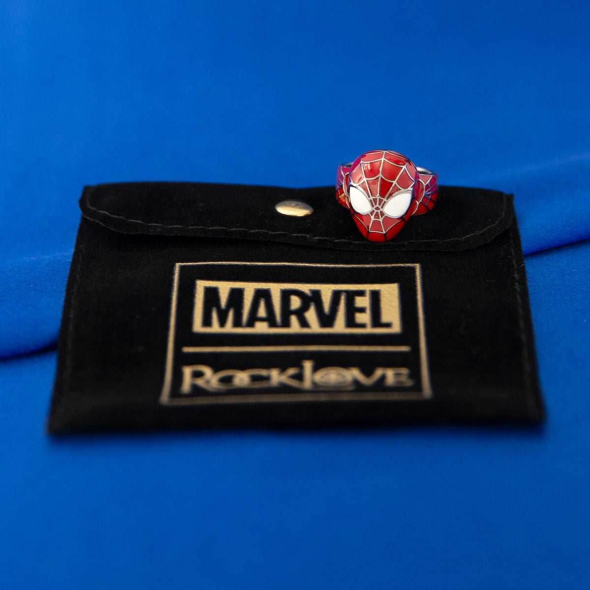 Marvel X RockLove SPIDER-MAN Peter Parker Mask Ring - Size 6