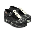 Chocolaticas® Skeletons Under Your Bed Women's Mary Jane Platform - 