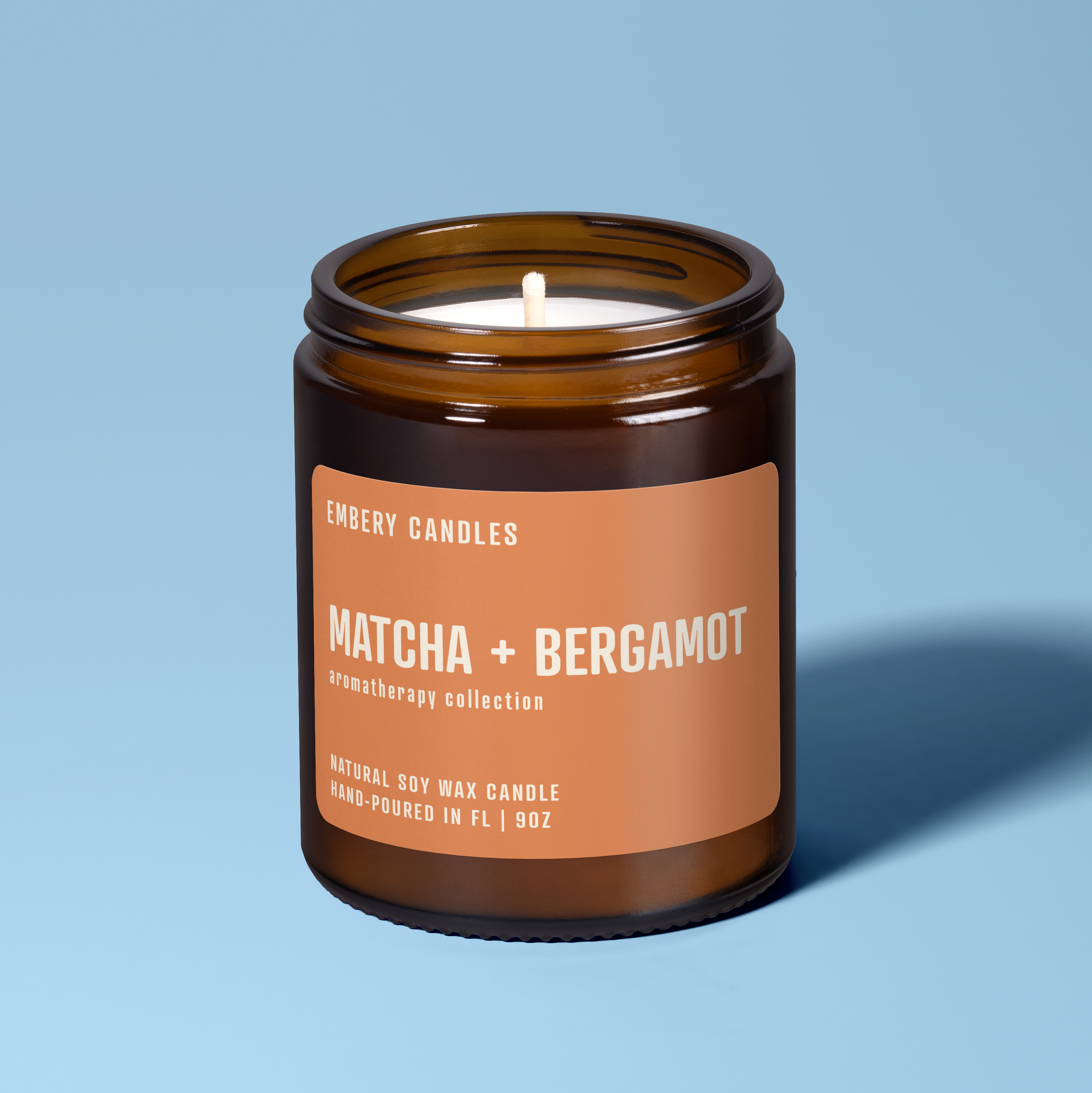Matcha + Bergamot | Soy Wax Scented Candle