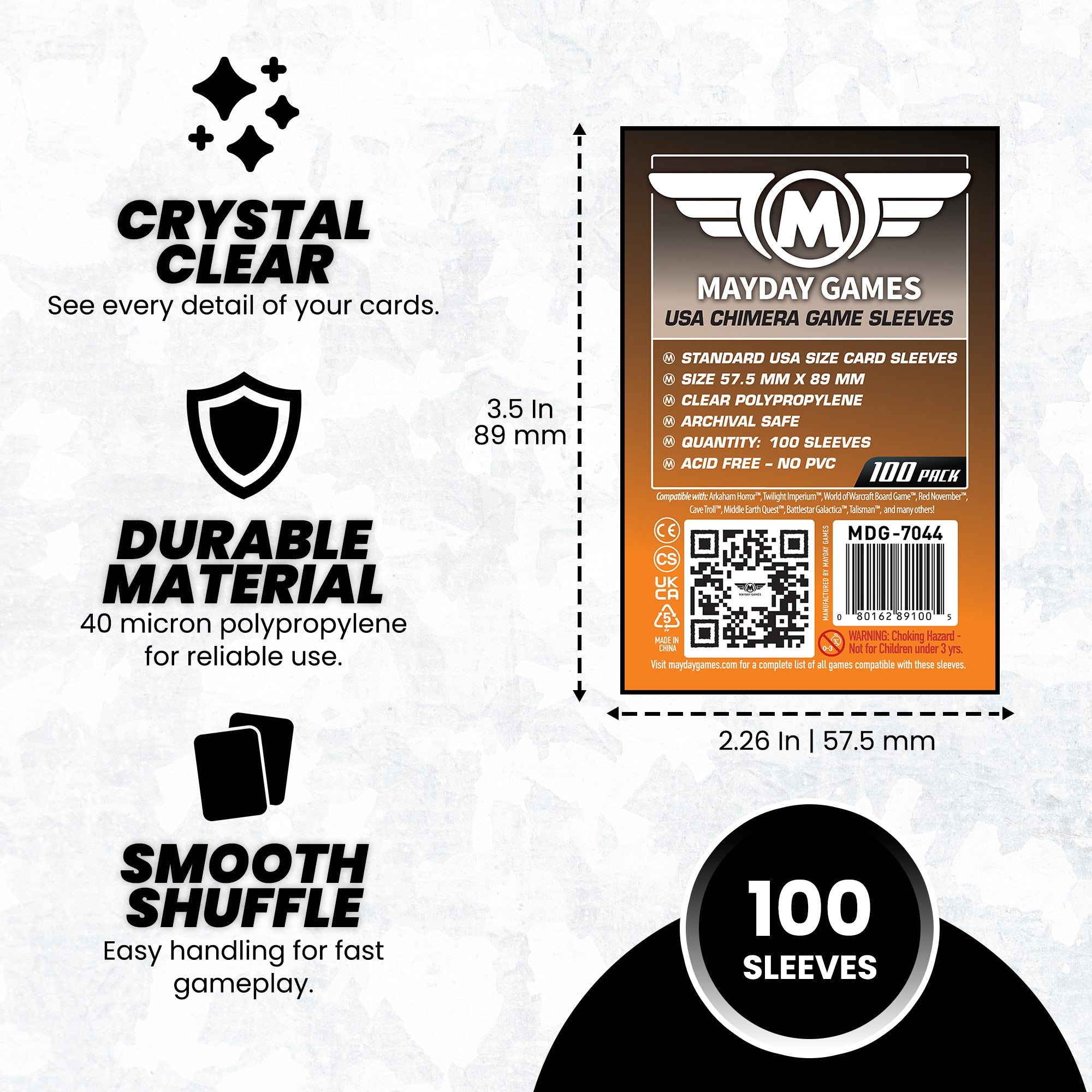 Standard USA Chimera Card Sleeves (57.5x89mm) Standard 7044 or Premium 7078