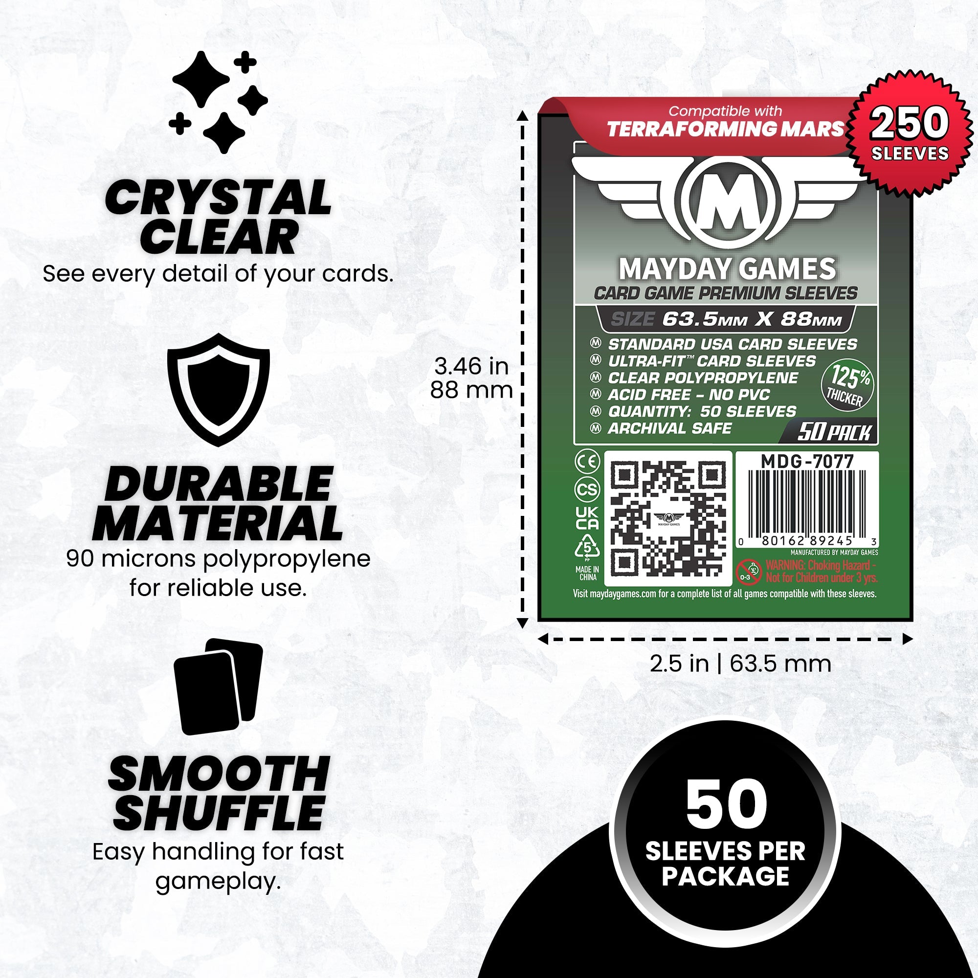 "Terraforming Mars" Compatible Card Sleeve Bundle