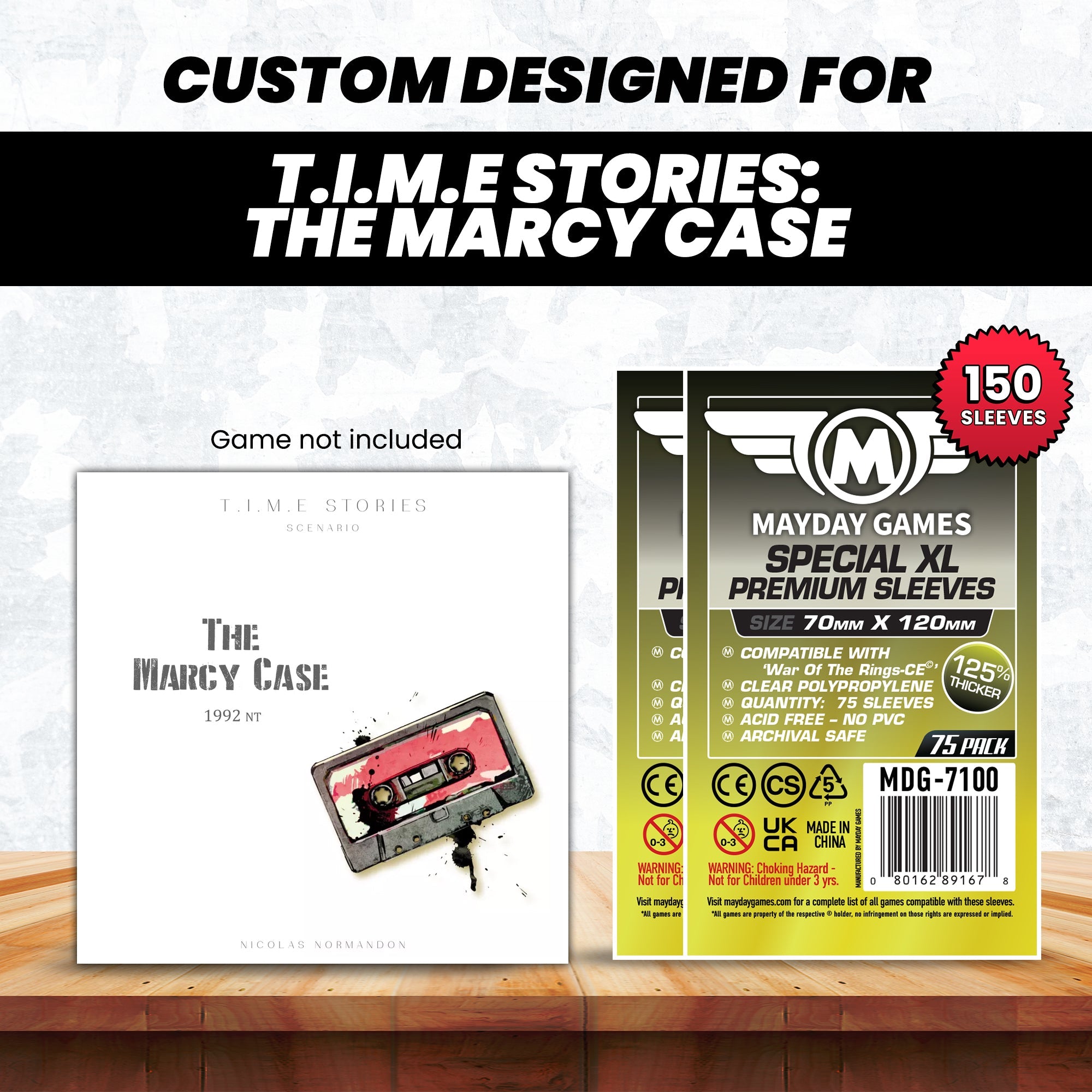 "T.I.M.E. Stories: The Marcy Case" Compatible Card Sleeve Bundle