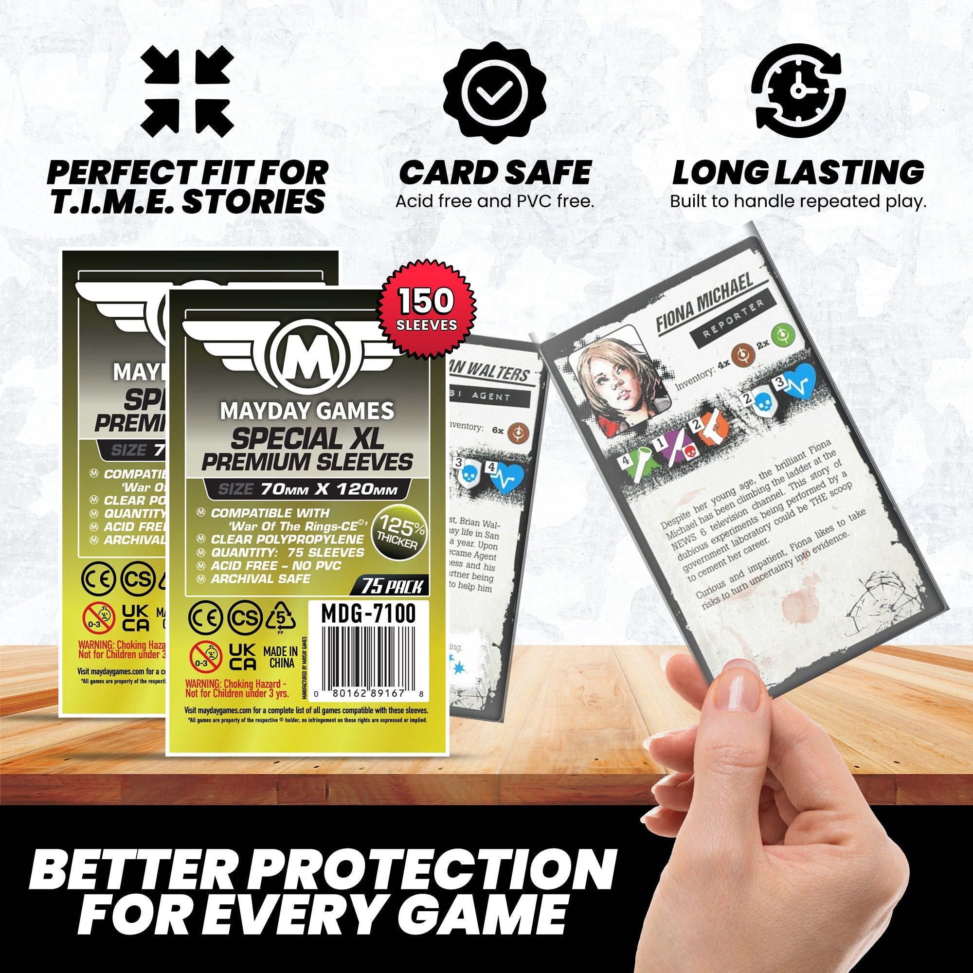 "T.I.M.E. Stories: The Marcy Case" Compatible Card Sleeve Bundle