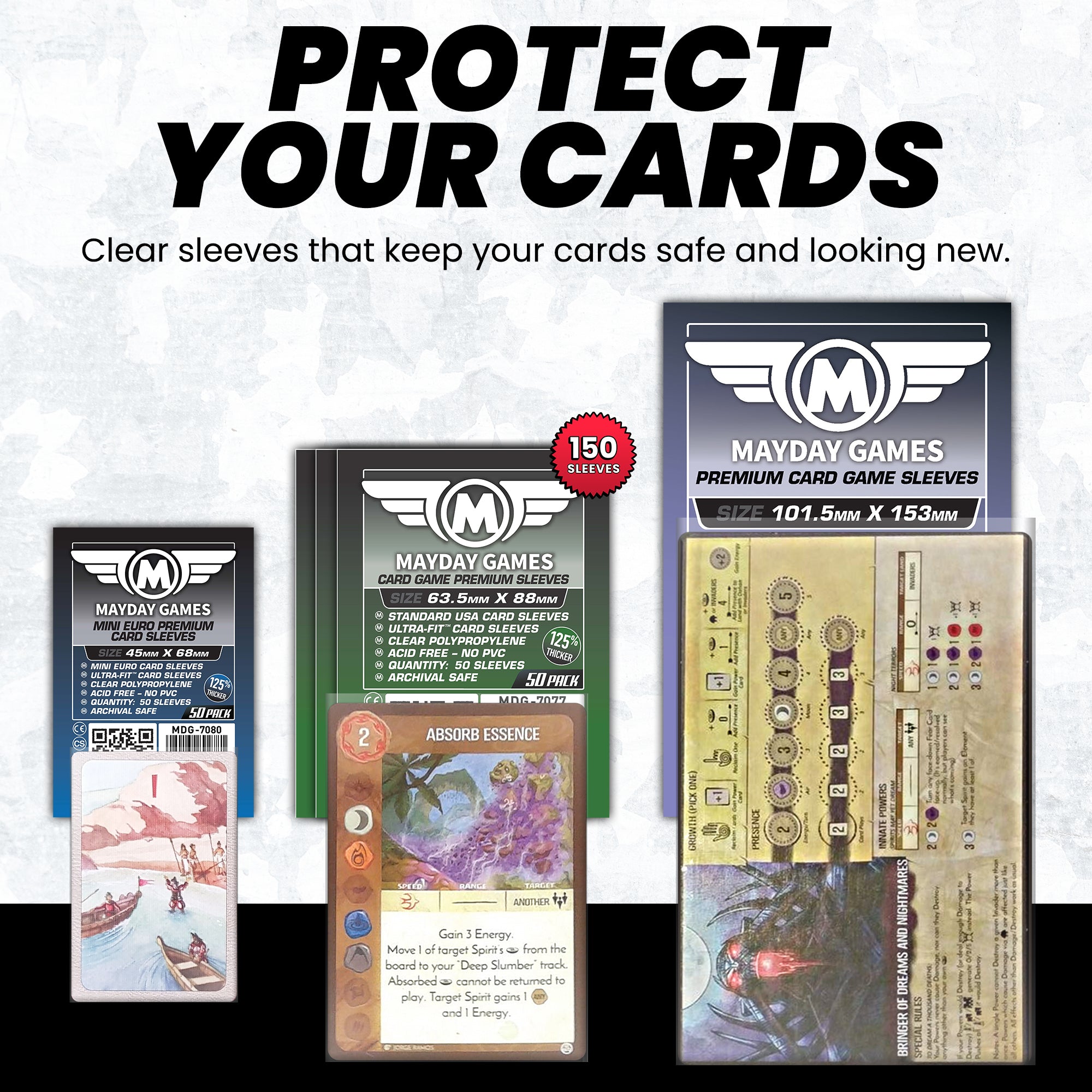 "Spirit Island" Compatible  Card Sleeve Bundle