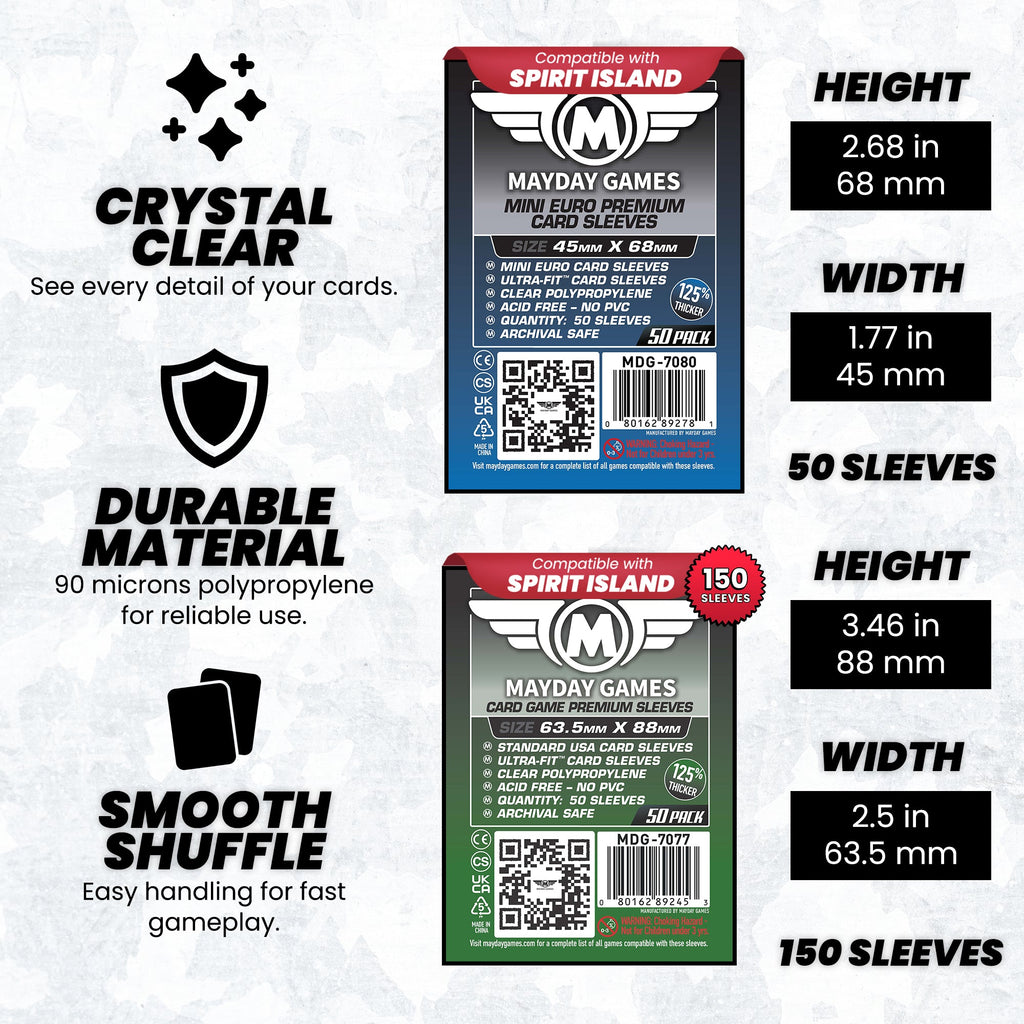 "Spirit Island" Compatible  Card Sleeve Bundle