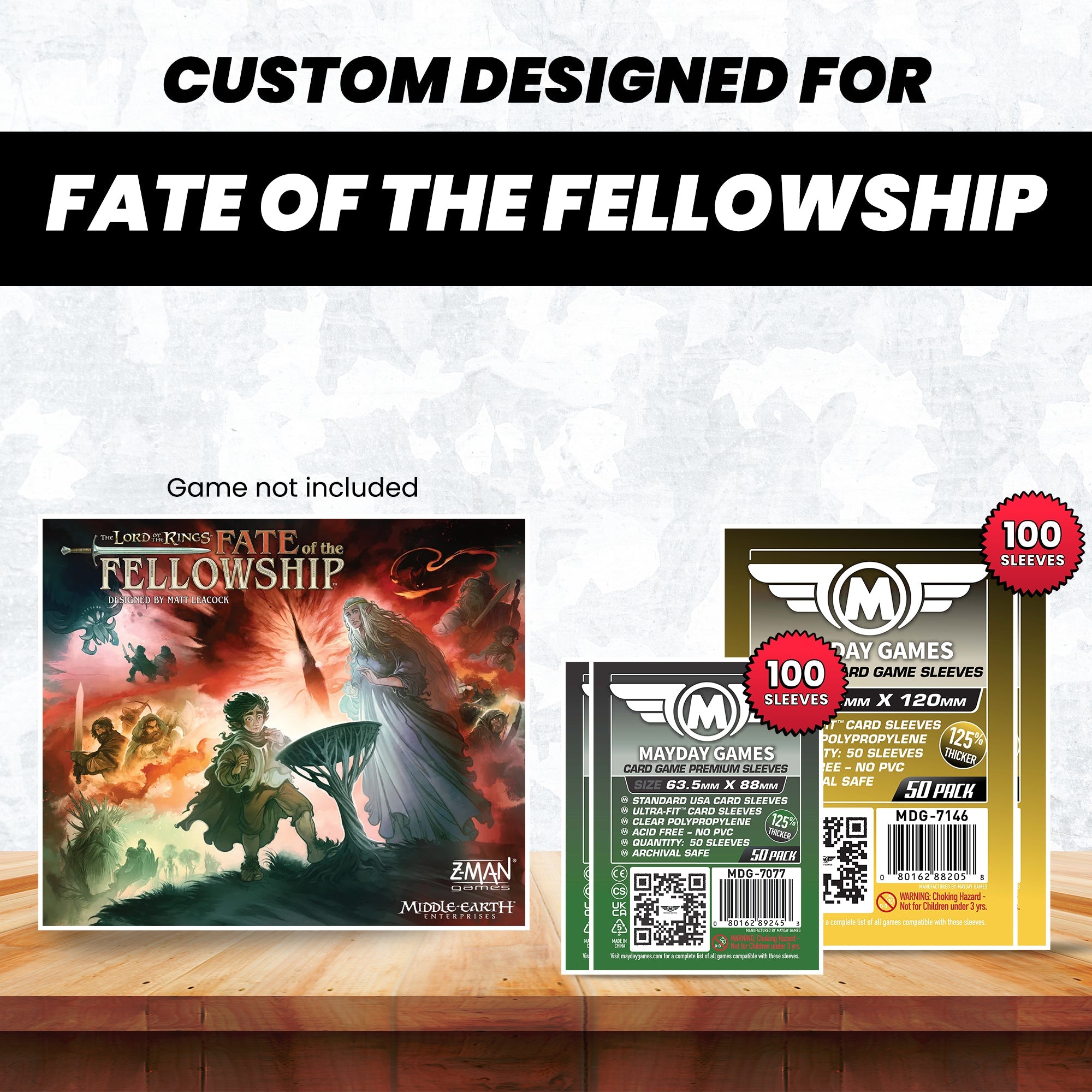 "The Lord of the Rings: Fate of the Fellowship" Compatible Card Sleeve Bundle