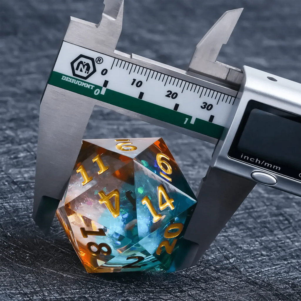 Giant Resin D20 Dice - Van Gogh Elements 35mm DND Dice