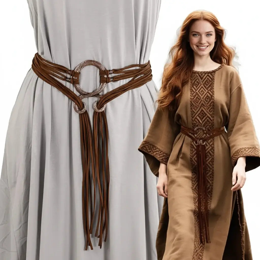 Medieval Viking Rope Belt – Troll Cross Costume Belt for Women