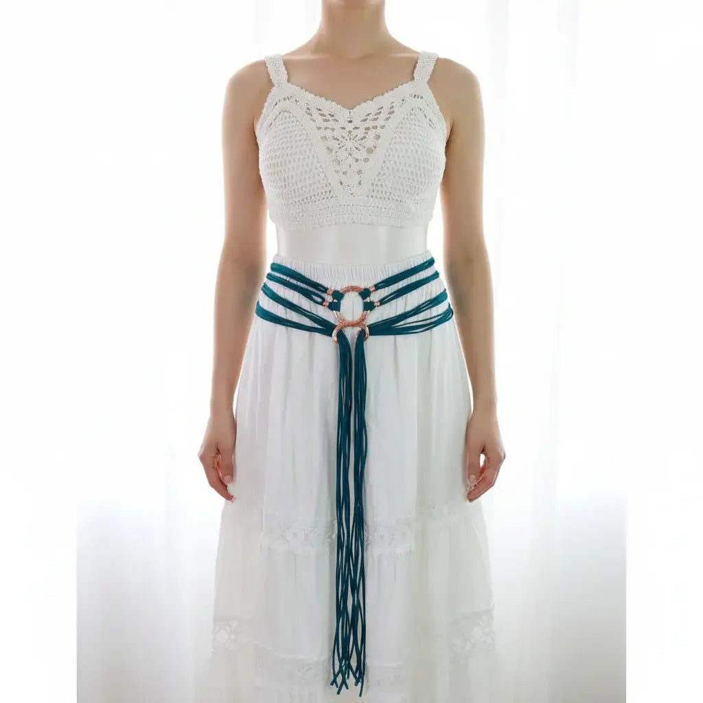Medieval Viking Rope Belt – Troll Cross Costume Belt for Women