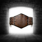 Medieval Viking Wear Wide PU Leather Belt Armor Costume Heavy Embossed Waistband