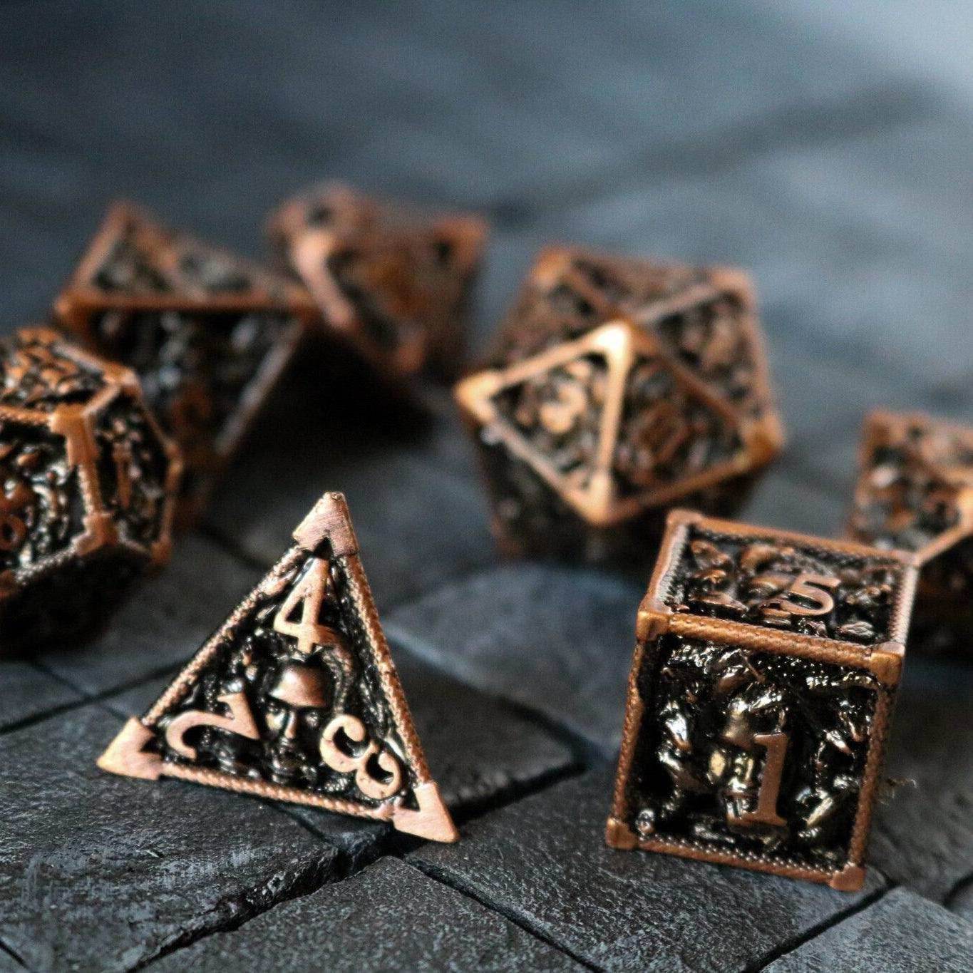 Medusa Copper Hollow Metal DND Dice Set - Only 1 D20
