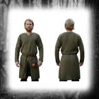Men Medieval Knight Warrior Costume Tunic Clothing Norman Chevalier Braid Viking Pirate Saxon Top Shirt