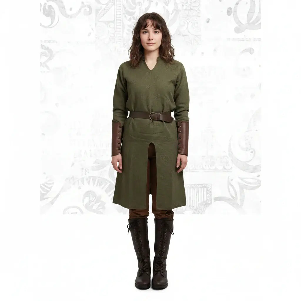 Men Medieval Knight Warrior Costume Tunic Clothing Norman Chevalier Braid Viking Pirate Saxon Top Shirt