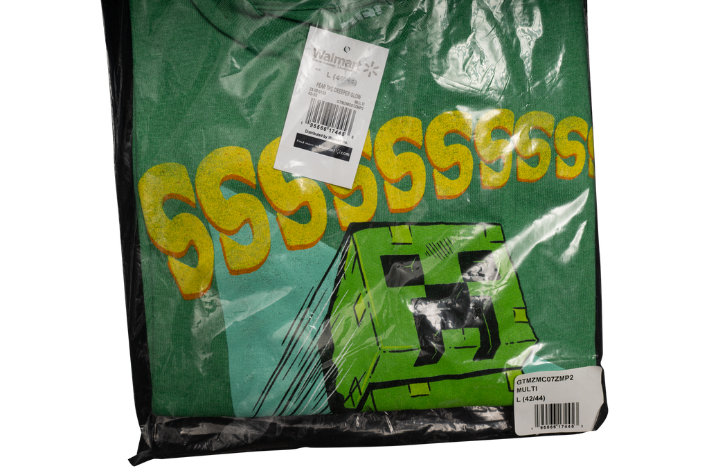 Men's Minecraft Fear the Creeper Glow in Dark 2 Piece Set T-shirt