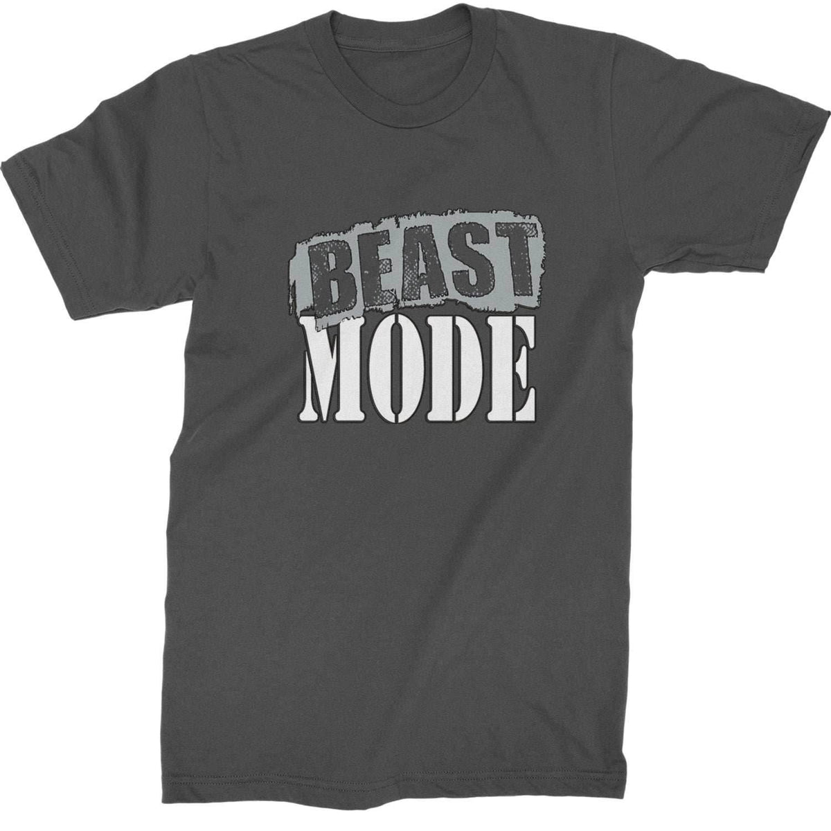 Beast Mode Training Gym Workout Mens T-shirt - Charcoal Grey / Mens Small