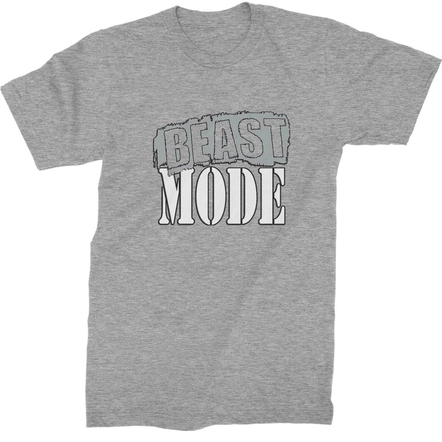 Beast Mode Training Gym Workout Mens T-shirt - Heather Grey / Mens Small