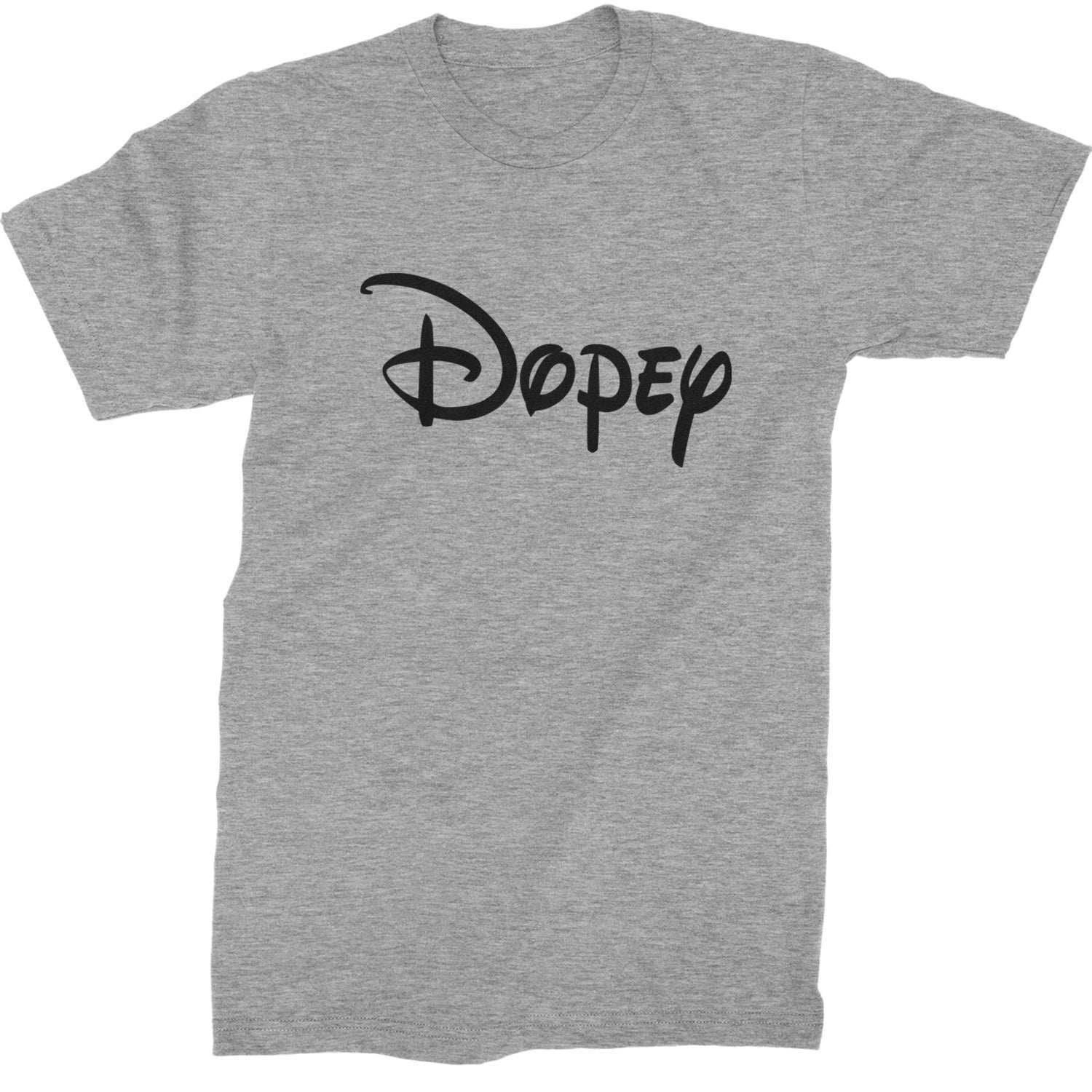 Dopey - 7 Dwarfs Costume Mens T-shirt - Heather Grey / Mens Small