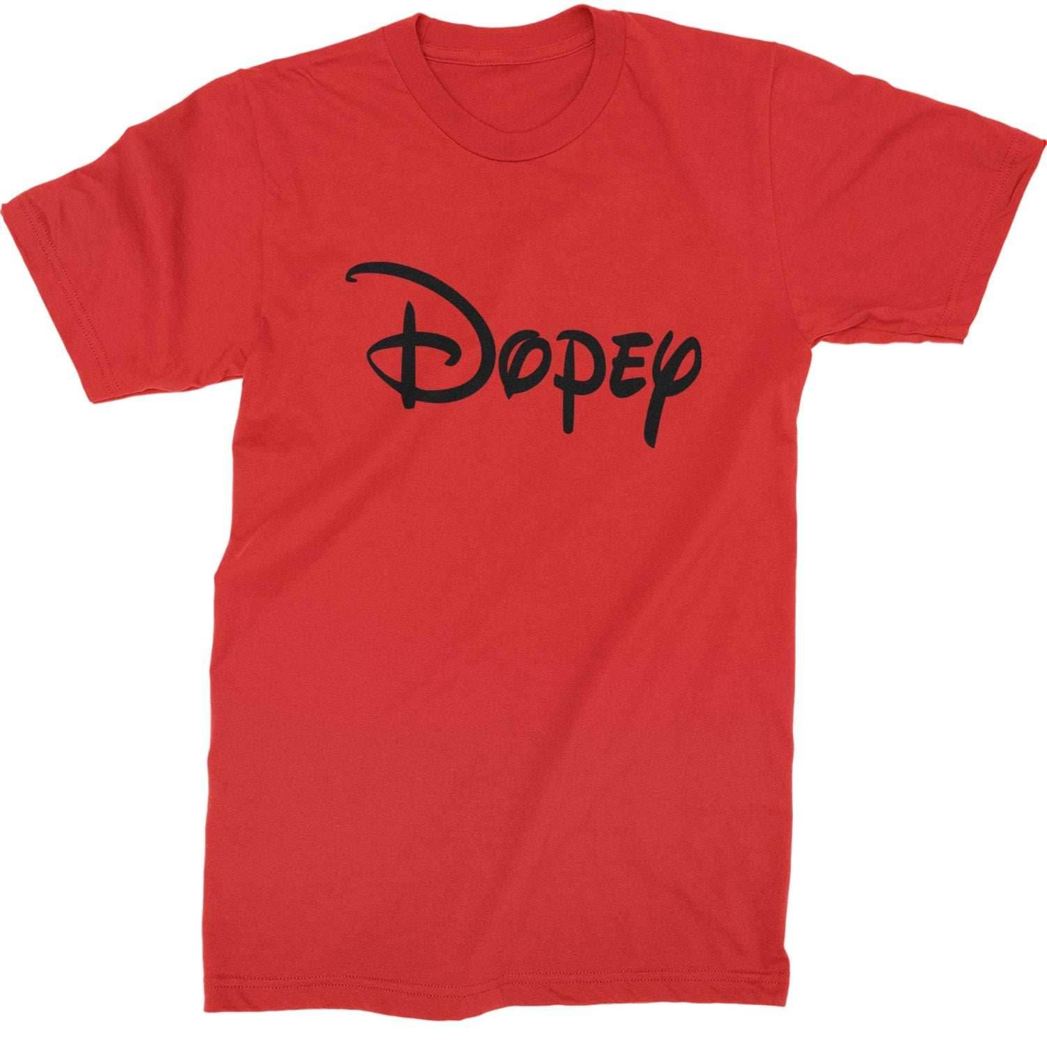 Dopey - 7 Dwarfs Costume Mens T-shirt - Red / Mens Small