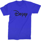 Dopey - 7 Dwarfs Costume Mens T-shirt - Royal Blue / Mens Small