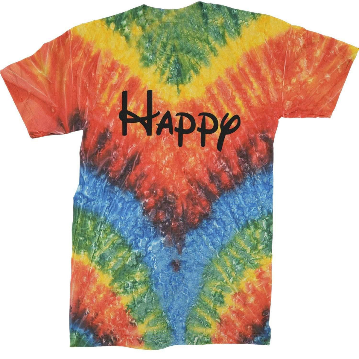Happy - 7 Dwarfs Costume Mens T-shirt - Heather Grey / Mens Small