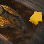 Cat Dragon's Hoard Playmat - Standard Playmat / Plain