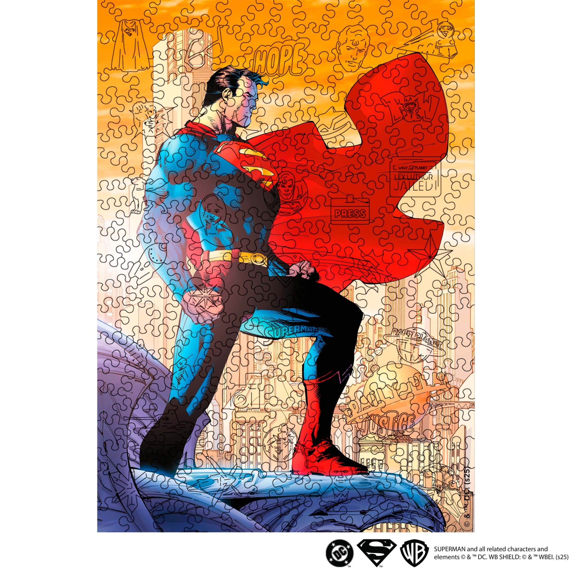 Wooden jigsaw puzzle DC Superman™ – Protector of Metropolis