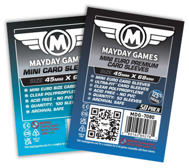 Mini Euro Card Sleeves (45x68mm) Standard 7035 or Premium 7080