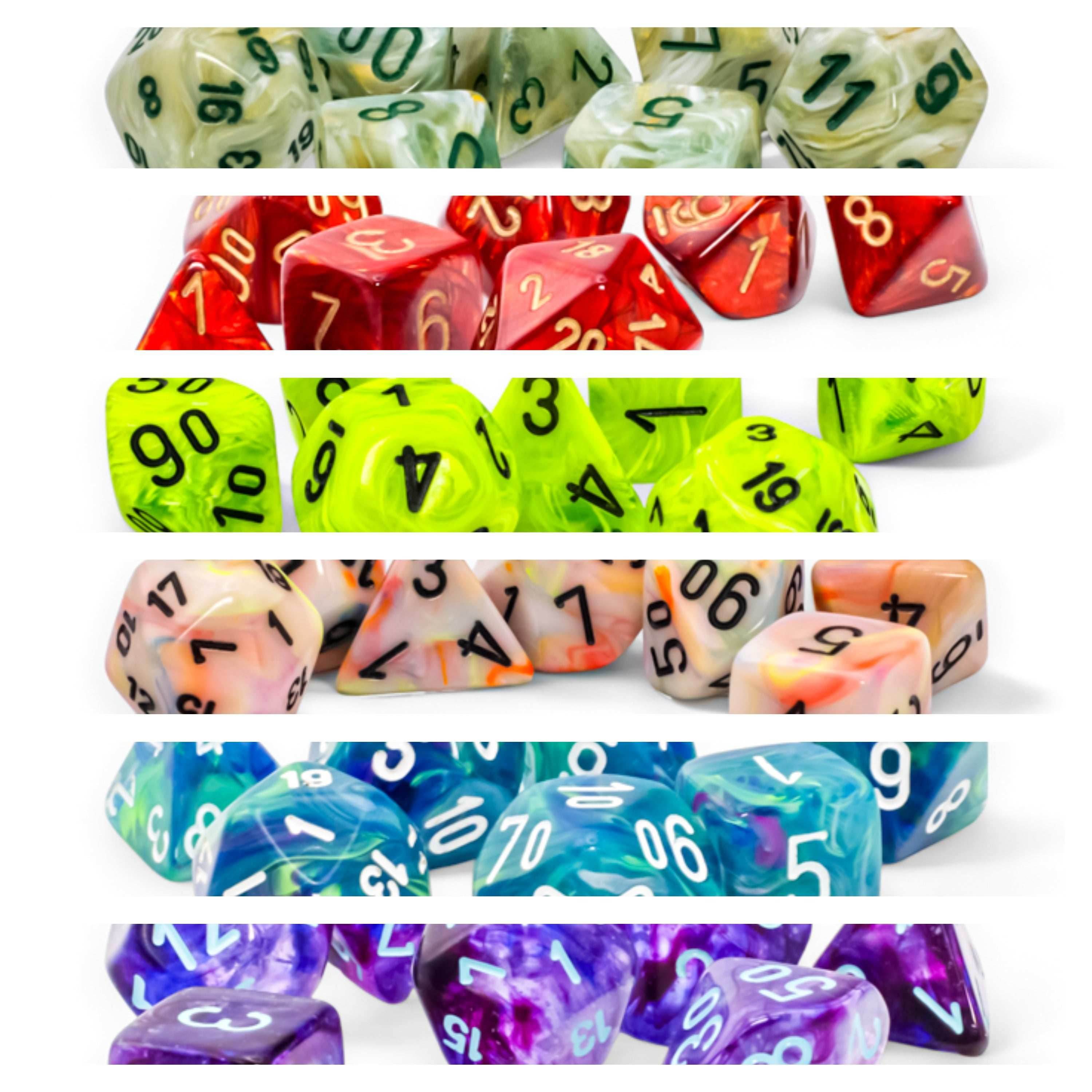 (Releases 8/28) 6-Pack of one of each of the new Mega-Hedral Dice Sets by Chessex - 