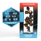 D&D Adventure Dice Set - Monk Edition | Blue/Gold 12pc Collection - 