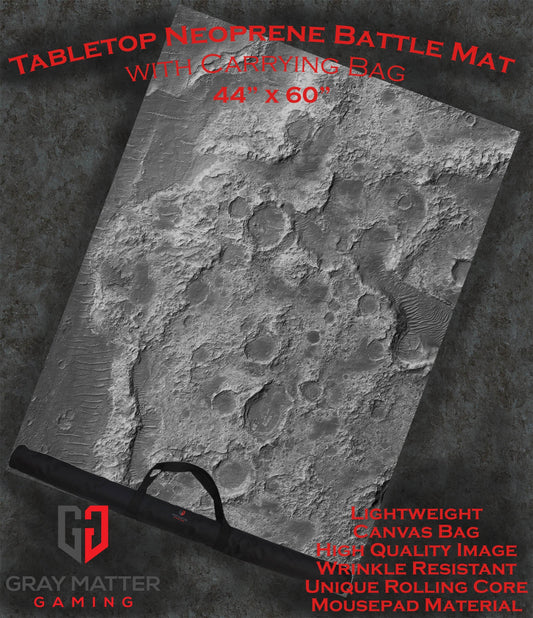 Moonscape - Neoprene Battle Mat - Warhammer, AoS, 40K, Kill Team, MCP, Shatterpoint, Legion, More - 44x60
