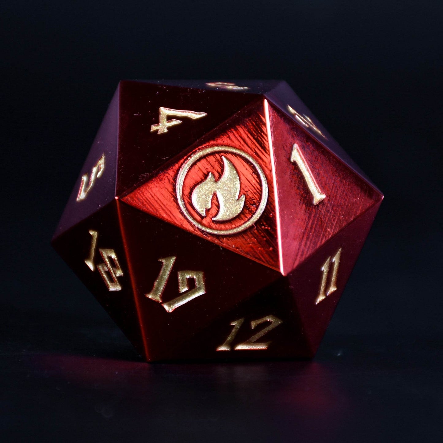 Mountain Mana Spindown Metal D20 - 