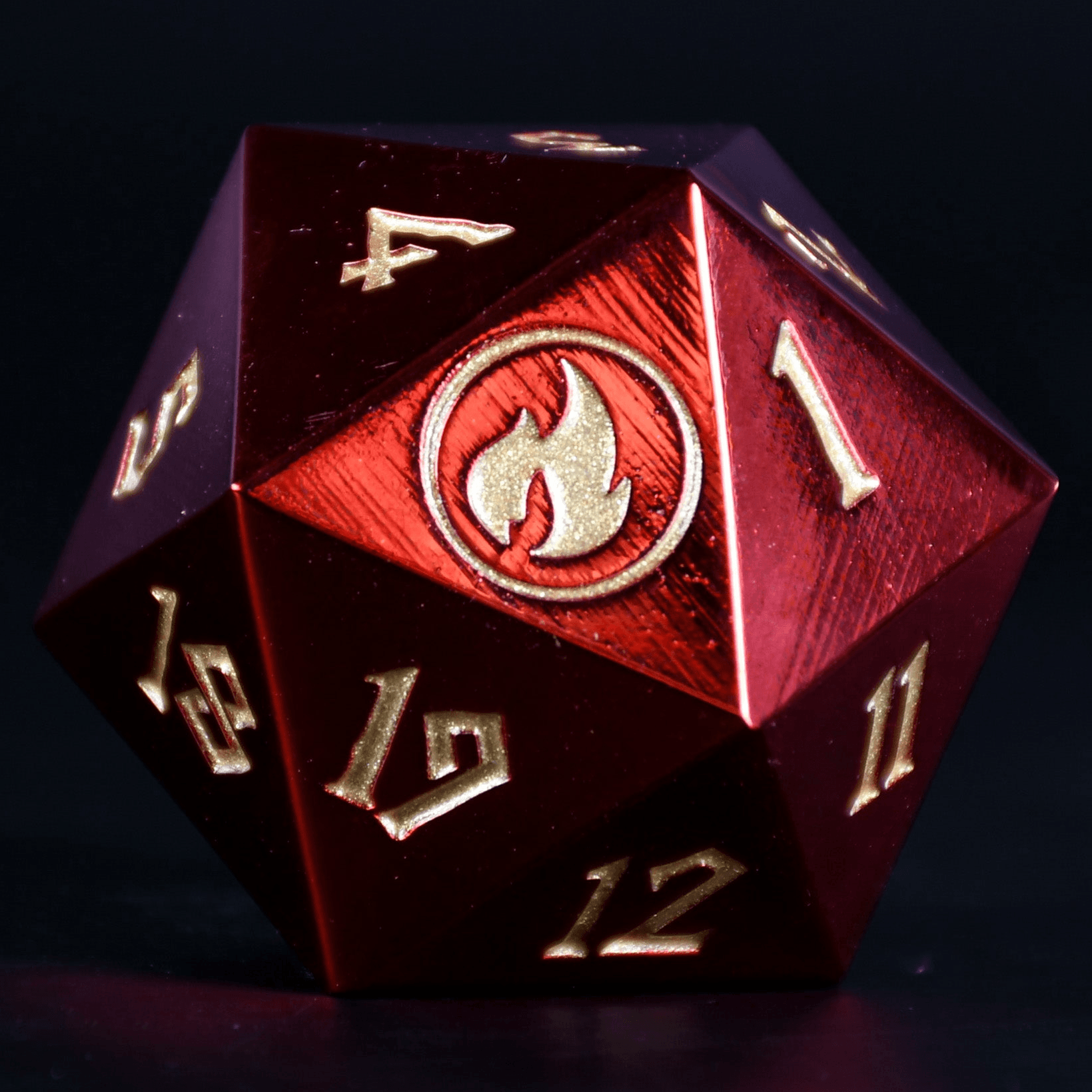 Mountain Mana Spindown Metal D20 - 